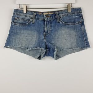 JUICY COUTURE DENIM SHORTS SZ 27